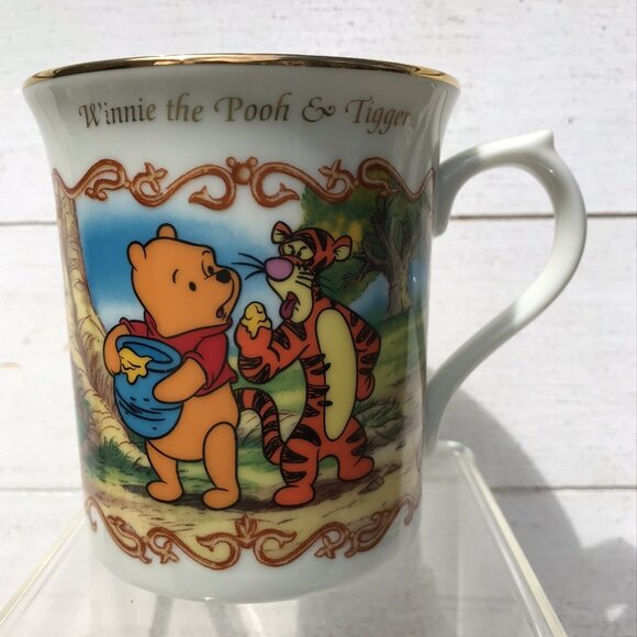 Disney Whinnie Pooh Tiger Animated Coffee Mug Tea Cup Lenox Porcelain Vtg 90s - Picture 12 of 13